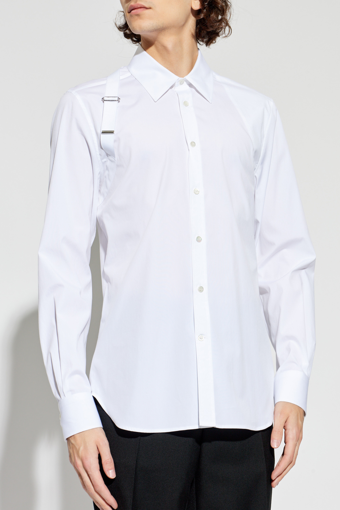Alexander McQueen Shirt with appliqué | Men's | Vitkac